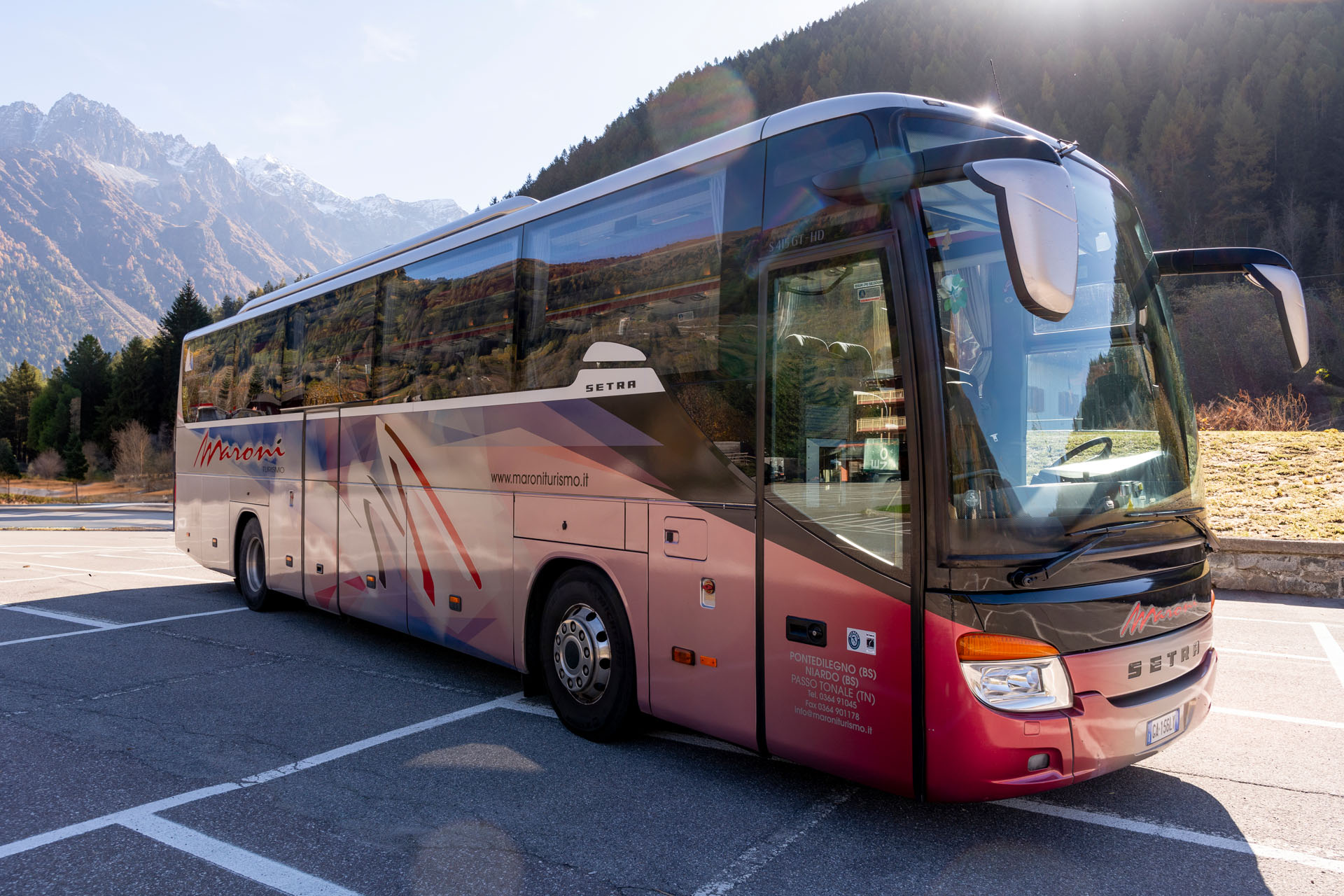 Pullman Gran Turismo Setra Livrea Rossa Maroni Turismo